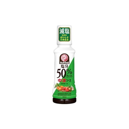 【10個セット】 ブルドック 塩分50%カット中濃ソース 200mlx10 まとめ売り セット販売 お徳用 おまとめ品