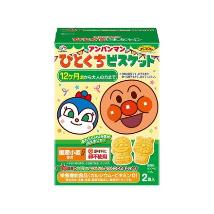 【単品5個セット】 不二家 アンパンマン ひとくちビスケット 72g