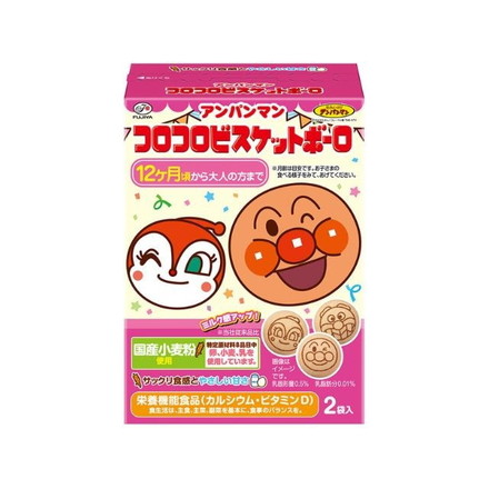 【単品5個セット】 不二家 アンパンマン コロコロビスケボーロ 50g
