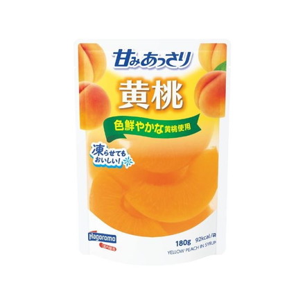 【単品6個セット】 はごろも 甘みあっさり 黄桃 パウチ 180g