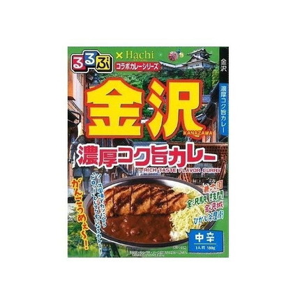 【20個セット】 ハチ食品 るるぶ 金沢 濃厚コク旨カレー 180g x20 まとめ買い まとめ売り お徳用 大容量 セット販売
