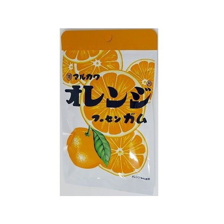 【10個セット】 丸川 オレンジフーセンガム チャック袋 47g x10 まとめ買い まとめ売り お徳用 大容量 セット販売
