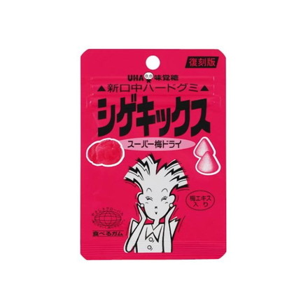 【単品10個セット】 UHA味覚糖 復刻版シゲキックススーパー梅ドライ 20g