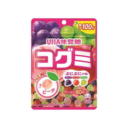 【単品10個セット】 UHA味覚糖 コグミ フルーツアソート 80g