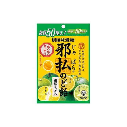【6個セット】 UHA味覚糖 邪払のど飴 柑橘ミックス 72g x6 まとめ売り セット販売 お徳用 おまとめ品