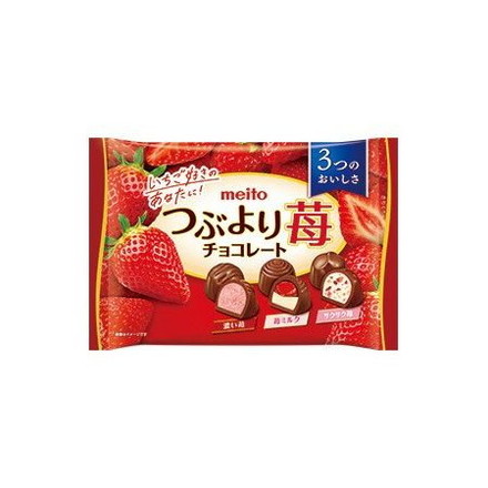 【単品18個セット】 名糖 つぶより苺チョコレート 118g