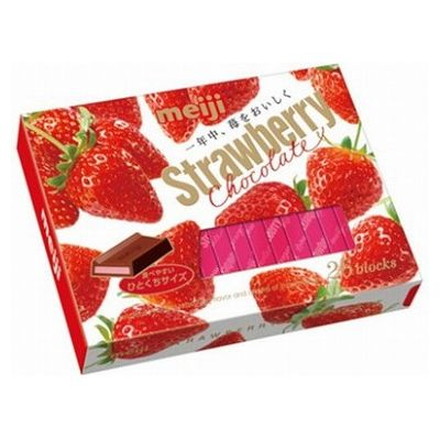 【6個セット】 明治 ストロベリーチョコレート BOX 120g x6