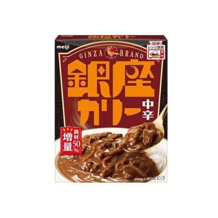 【単品30個セット】 明治 銀座カリー 中辛 180g