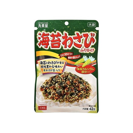 【単品10個セット】 丸美屋 海苔わさびふりかけ 大袋 42gx10 まとめ買い まとめ売り お徳用 大容量 セット販売