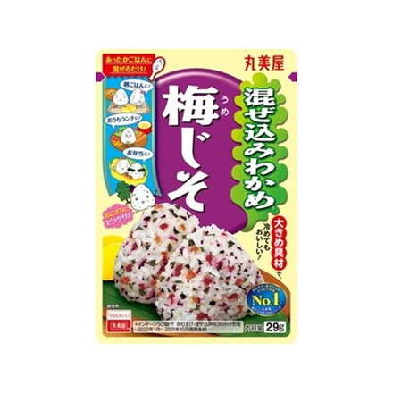 丸美屋 混ぜ込みわかめ 梅じそ 29g x10 10個セット