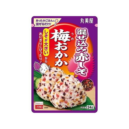 【単品10個セット】 丸美屋 混ぜ込み赤しそ 梅おかか 24gx10 まとめ買い まとめ売り お徳用 大容量 セット販売