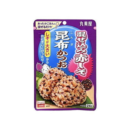 【単品10個セット】 丸美屋 混ぜ込み赤しそ 昆布かつお 袋入 24gx10 まとめ買い まとめ売り お徳用 大容量 セット販売