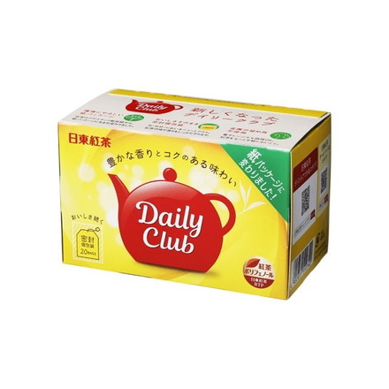 【単品6個セット】 日東紅茶 デイリークラブ ティーバッグ 2gx20袋