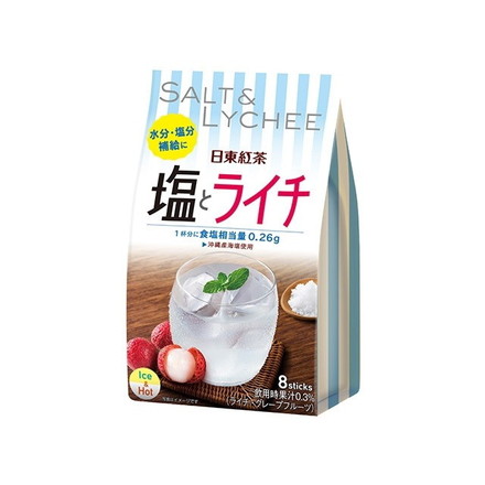 【単品6個セット】 日東紅茶 塩とライチ 9.8gX8