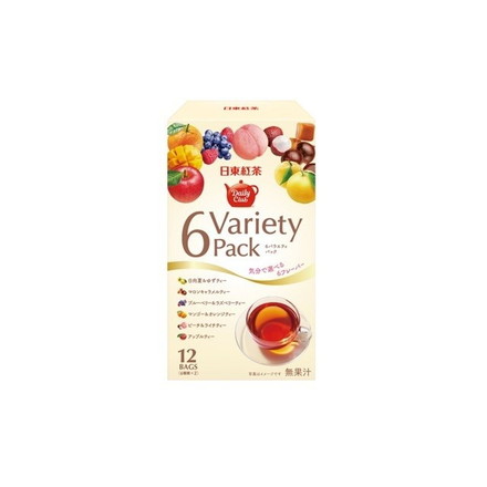 【単品6個セット】 日東紅茶 デイリーC6Pバラエティパック 12袋