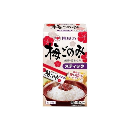 【6個セット】 桃屋 桃屋の梅ごのみスティック 8本箱入 8gX8本