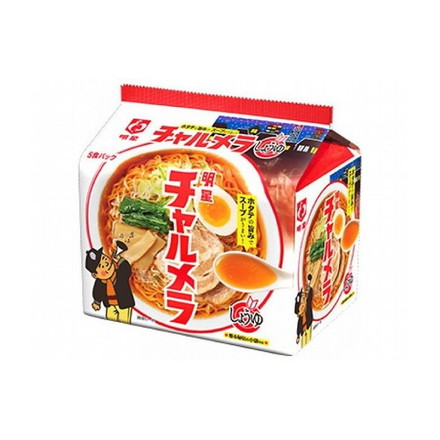 【6個セット】 明星食品 チャルメラ しょうゆラーメン 5食パック x6コ