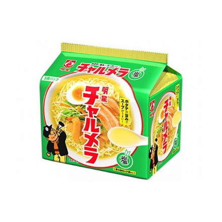 【6個セット】 明星食品 チャルメラ 塩ラーメン 5食パック x6コ