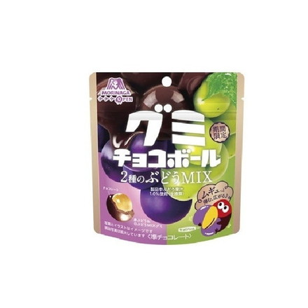 【単品10個セット】 森永製菓 グミチョコボール2種のぶどうМIX 47g