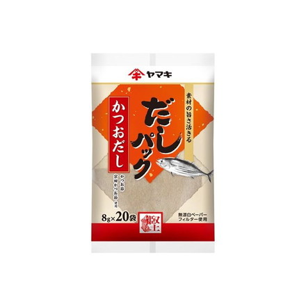 【単品6個セット】 ヤマキ だしパック かつお 8gx20