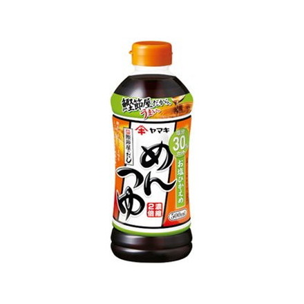 ヤマキ お塩ひかえめ めんつゆ 500ml x12 12個セット
