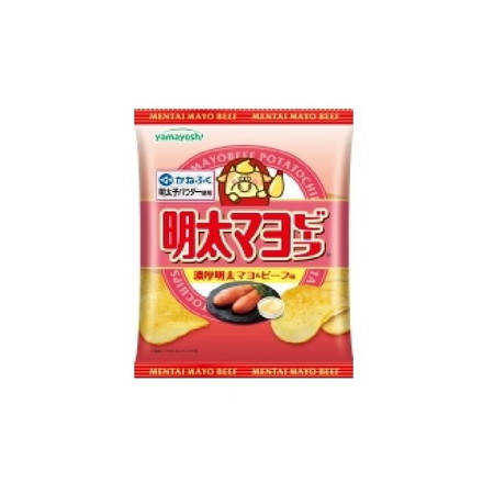 【単品12個セット】 山芳製菓 ポテトチップス 明太マヨビーフ 47g