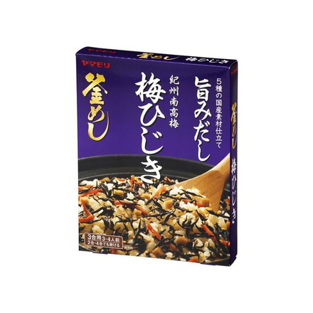 【単品5個セット】 ヤマモリ 紀州南高梅 梅ひじき釜めしの素 168g