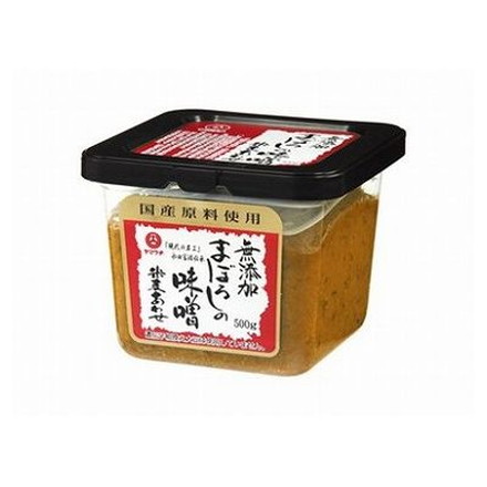 【6個セット】 山内 無添加まぼろしの味噌米麦合せカップ 500g x6