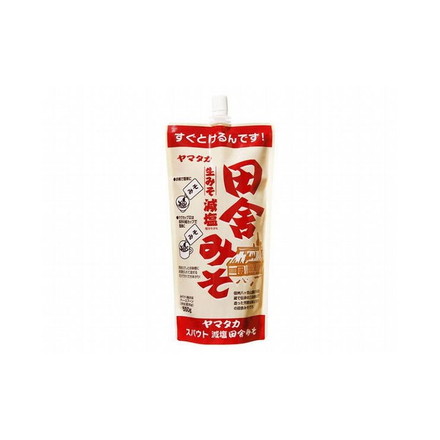 【まとめ買い】 山高味噌 減塩田舎みそ スパウト 550g x8個セット まとめ セット まとめ販売 セット販売 業務用