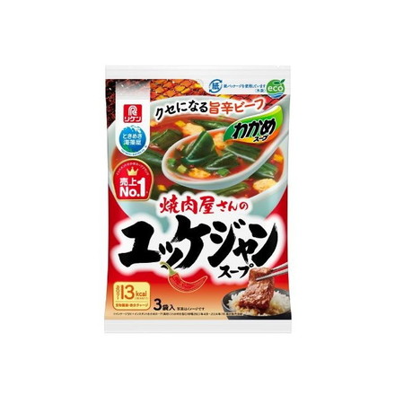 【単品10個セット】 理研 わかめスープ ユッケジャンスープ 3袋