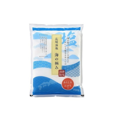 【単品10個セット】 菱塩 長崎海塩 海の極み 700gx10 まとめ買い まとめ売り お徳用 大容量 セット販売