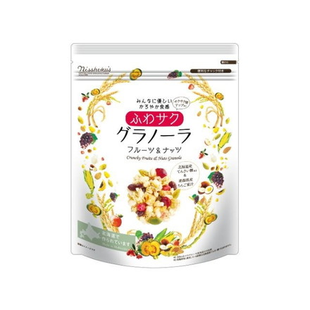 【単品24個セット】 日食 ふわサク フルーツ&ナッツ グラノーラ 200g