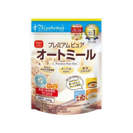 【4個セット】 日本食品製造 プレミアムピュアオートミール 340g x4 セット まとめ売り セット販売 お徳用 おまとめ品