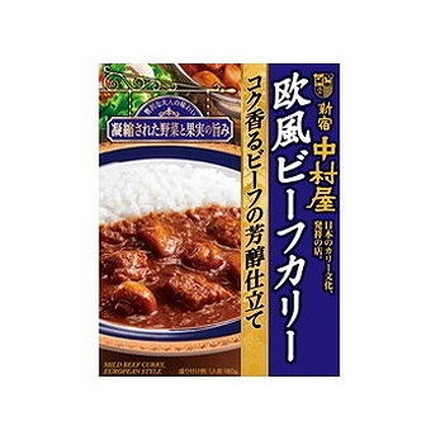 【5個セット】 中村屋 欧風ビーフカリーコク香る芳醇仕立て 180g x5 まとめ買い まとめ売り お徳用 大容量 セット販売