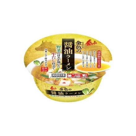 【単品12個セット】 徳島製粉 金ちゃん金色のしょうゆラーメン 106g
