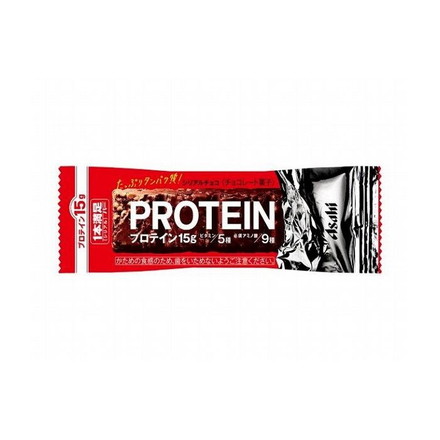 【9個セット】 アサヒグループ食品 1本満足バー プロテインチョコ 1本 x9コ
