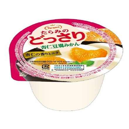【単品6個セット】 たらみ たらみのどっさり 杏仁豆腐みかん 230g