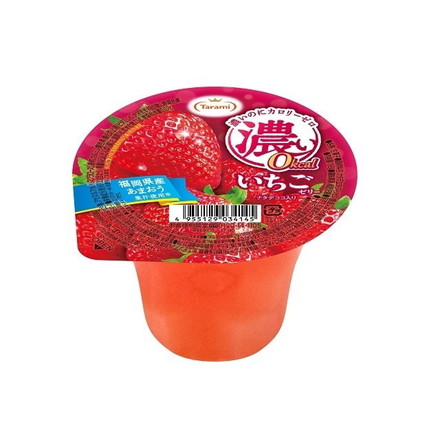 【単品48個セット】 たらみ 濃い0kcal いちごゼリー 195g
