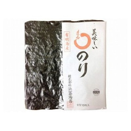 【10個セット】 浜富海苔 まるのり 全型 10枚 x10