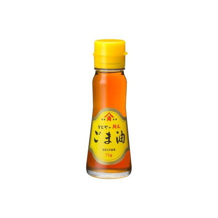 【単品10個セット】 ヤマカクかどや 金印 純正ごま油 70g