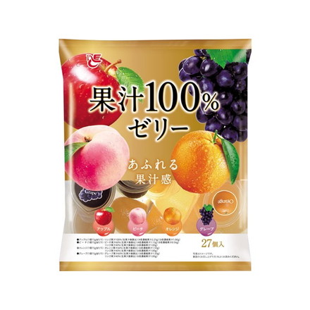 【16個セット】 エース 果汁100%ゼリー 15gx27