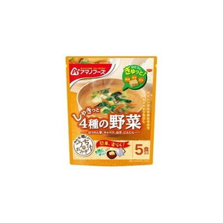 【6個セット】 アマノフーズ うちのおみそ汁 4種の野菜5食 40.5g x6