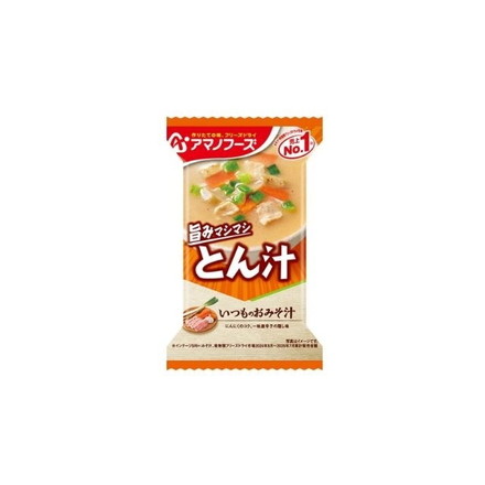 【単品10個セット】 アサヒ いつものおみそ汁 とん汁 1P 10.5g