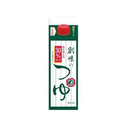 【6個セット】 創味食品 創味のつゆ 減塩タイプ 500ml x6