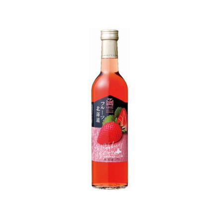 はこだてわいん 新フルーツ北海道いちごワイン 500ml x1 いちごワイン ワイン いちご 国産 国産ワイン