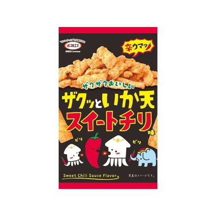 【単品5個セット】 マルエス ザクっといか天 スイートチリ味 27g