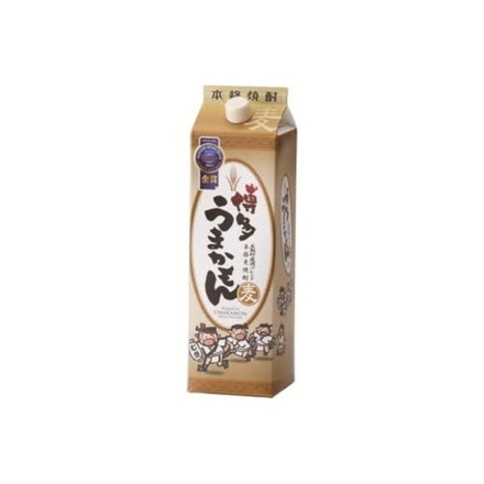 西吉田酒造(株) 単式25°博多うまかもん 麦 パック 1.8L