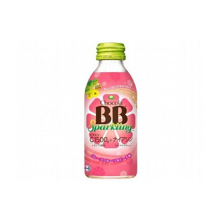 【6本セット】エーザイ チョコラBBスパークリング グレープフルーツ&ピーチ 140ml エーザイ(株)レモン75個分 女性用栄養ドリンク