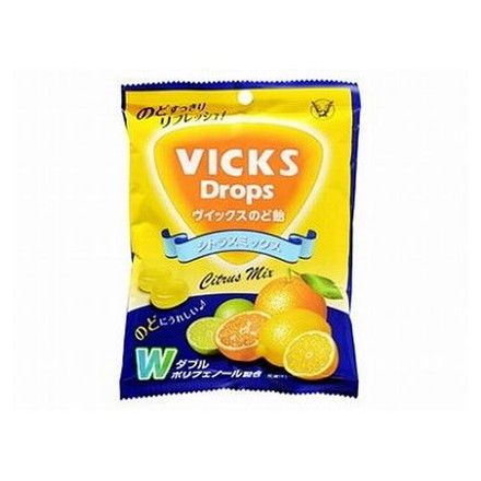 【6個セット】 大正製薬 ヴィックスのど飴シトラスミックス 70g x6