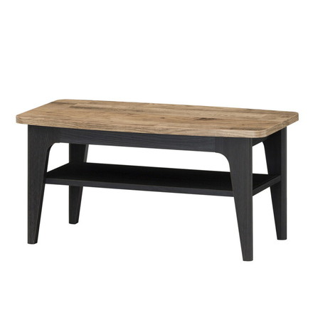 白井産業 ビエンテージ ローテーブル テーブル リビングテーブル センターテーブル 棚付き 机 ソファ ラグ 木目調 ヴィンテージ 男前